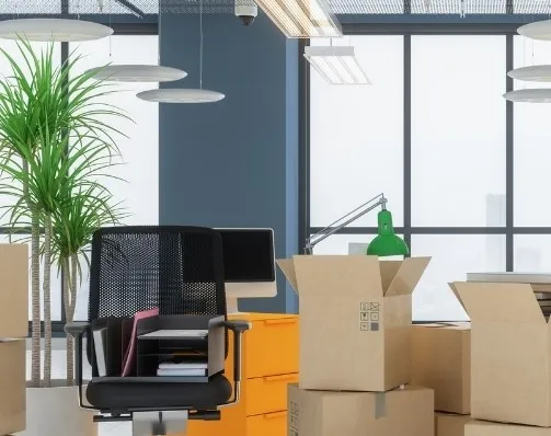 En bild på Kontorsflytt